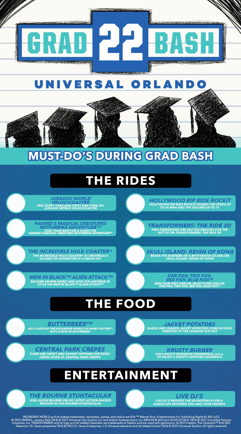 Must-Do’s at Universal Orlando’s Grad Bash