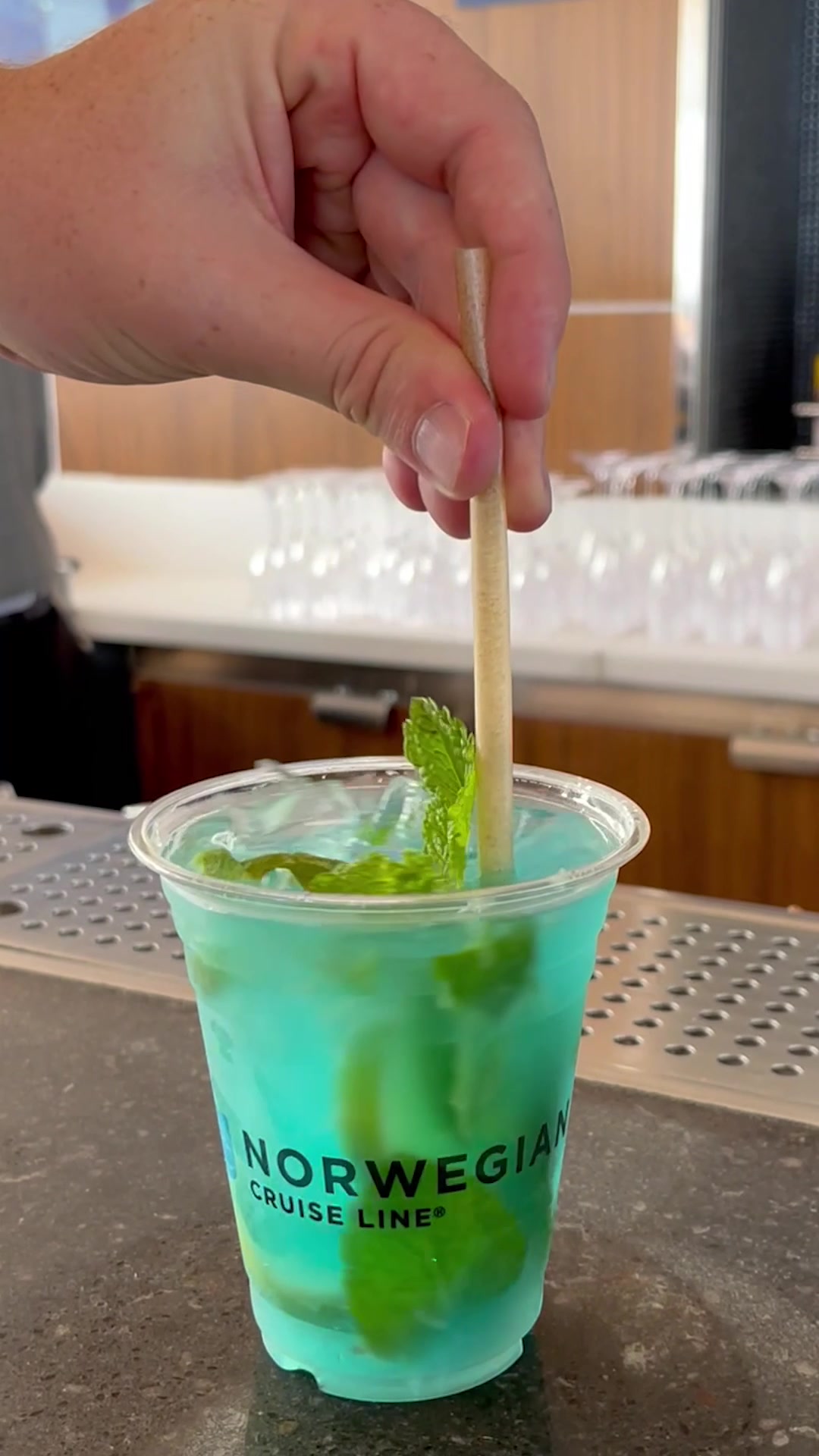 @norwegiancruiseline Sometimes all you need is a blue mojito … or two.  #Cruis…