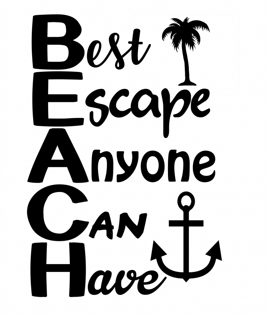 Free Beach Quote SVG