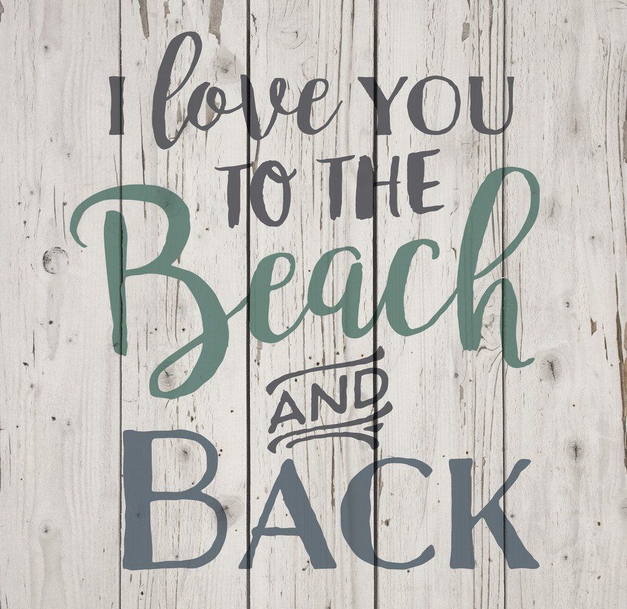 I Love You to the Beach and Back | Pallet Wall Sign | Beach Decor