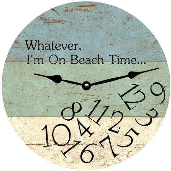 Wooden Beach Wall Clocks