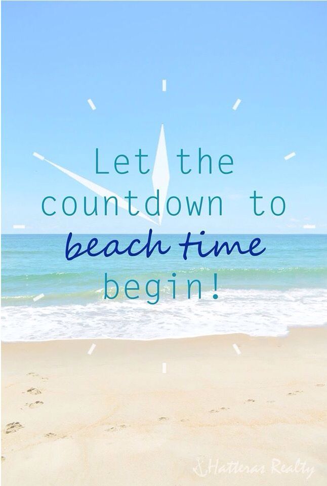 Let the countdown to beach time begin!