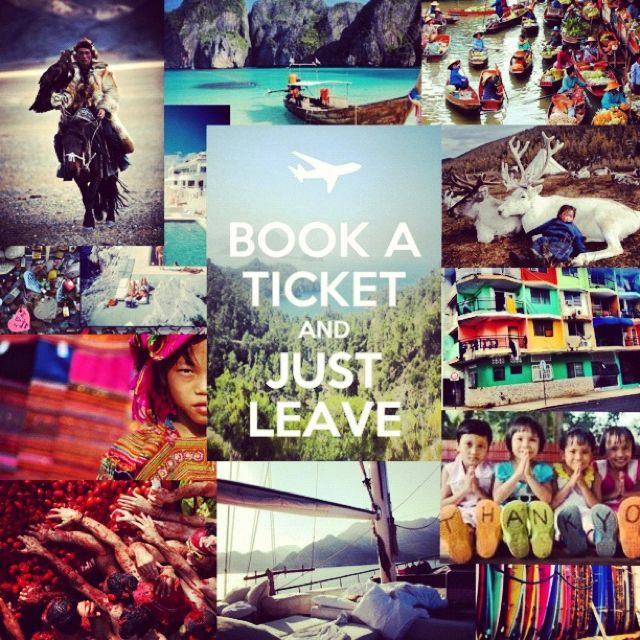 Travel inspiration board