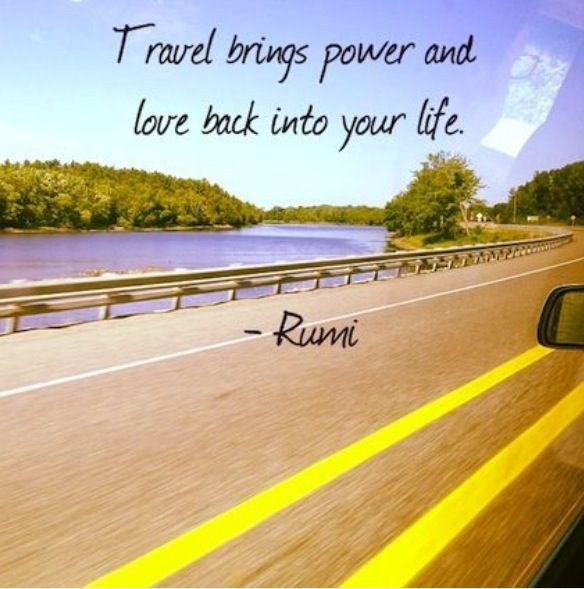 Travel brings power and love back into your life.