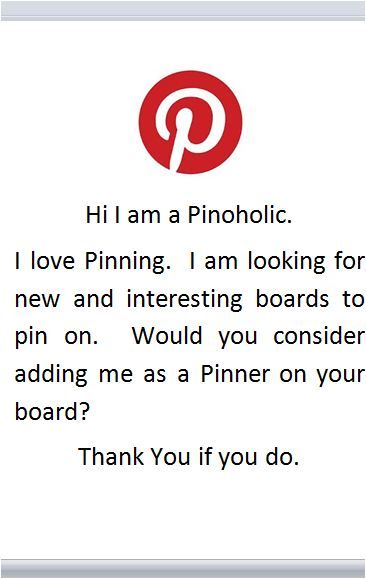 Hi I am a Pinoholic…