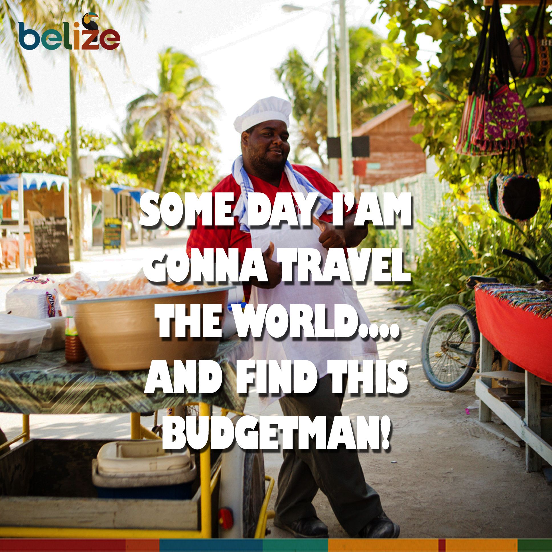 When #traveling to #CayeCaulker be sure to look out for the #BudgetMan for some …