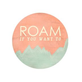 Roam if you want to #travelquote